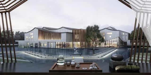 來自時光花絮，新中式建筑