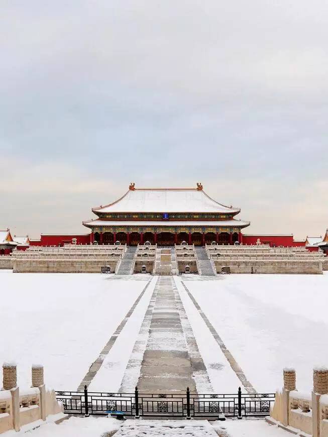 最美中國古建筑：紫禁城下雪了！