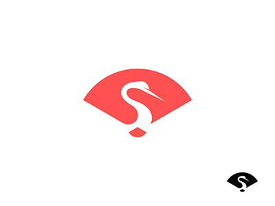仙風(fēng)道骨白鶴logo，精致典雅logo圖片