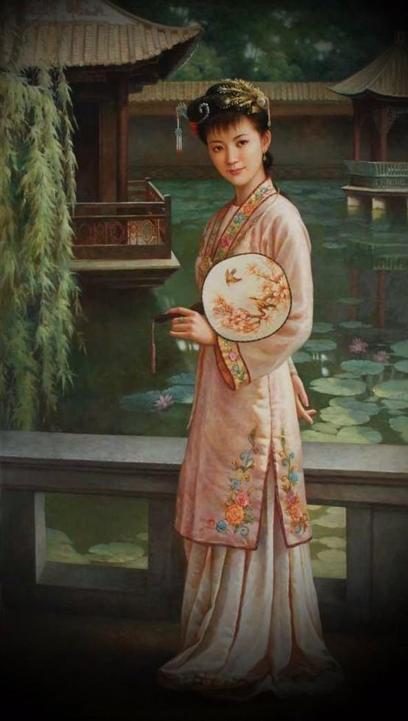 紅樓夢金陵十二釵油畫，中國文化與西方藝術(shù)