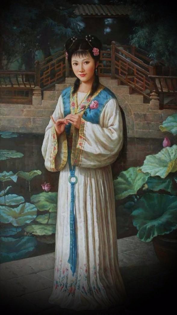 紅樓夢金陵十二釵油畫，中國文化與西方藝術(shù)
