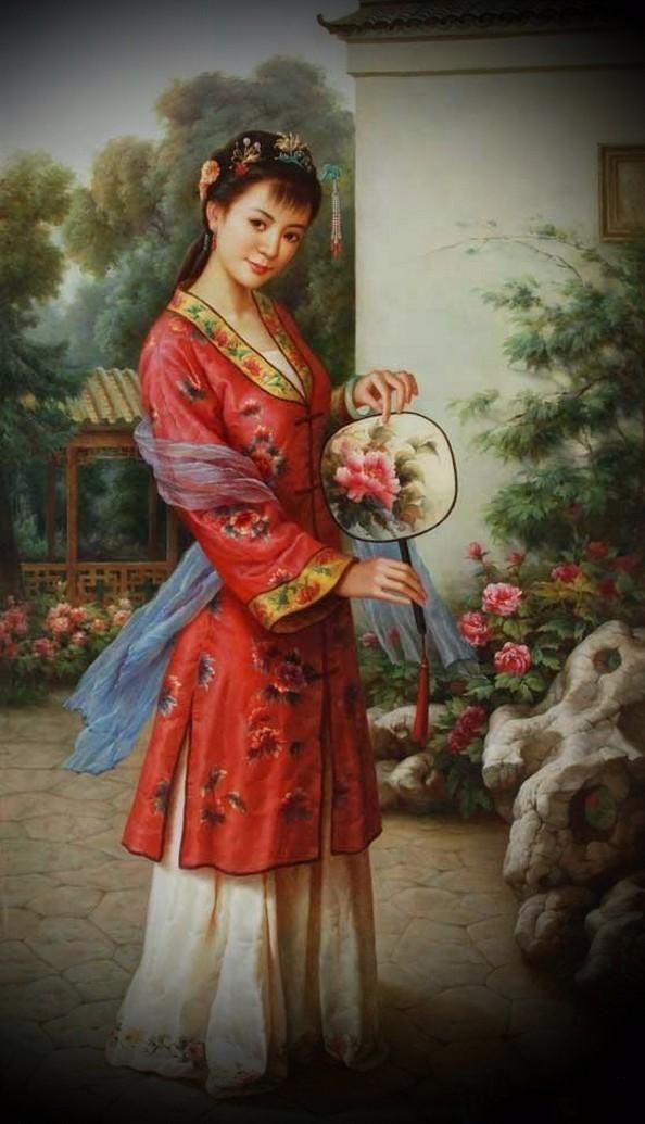 紅樓夢金陵十二釵油畫，中國文化與西方藝術(shù)
