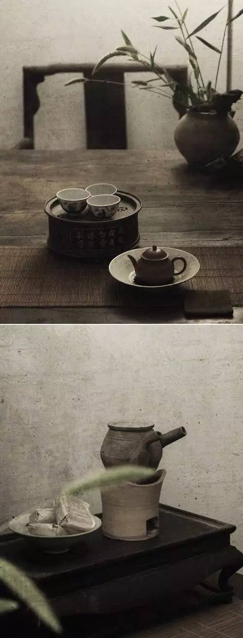 中式裝飾，家雖小茶室亦可很精致