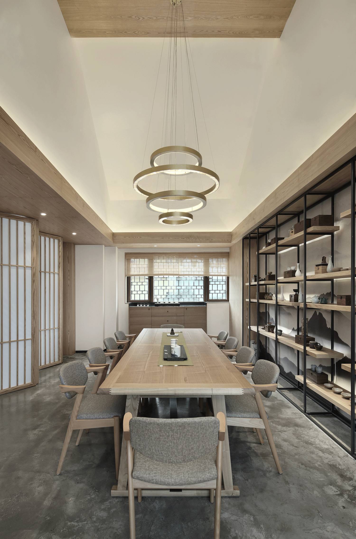 樸素安靜的禪意原木空間，中式裝修造景藝術(shù)