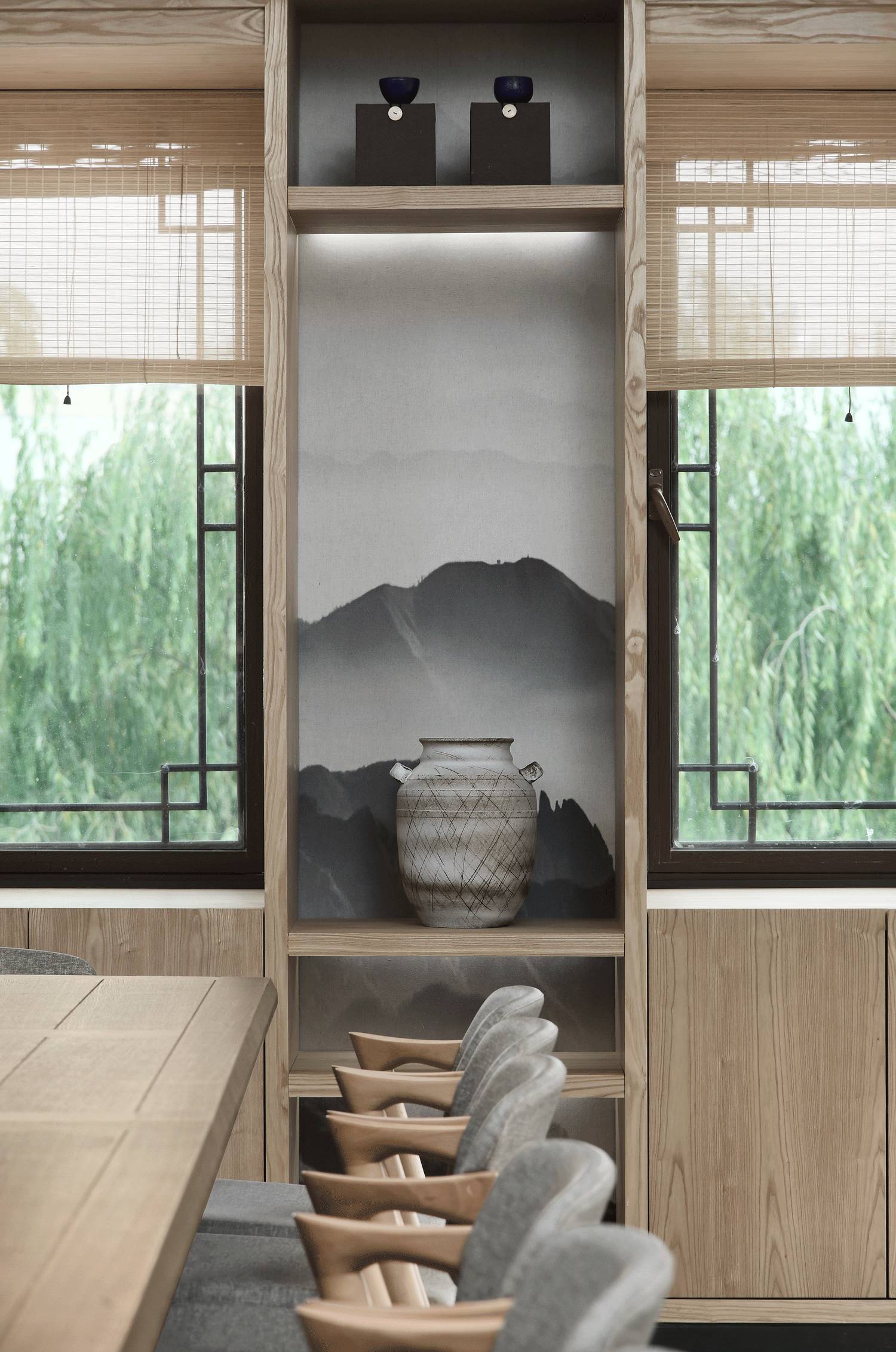 樸素安靜的禪意原木空間，中式裝修造景藝術(shù)