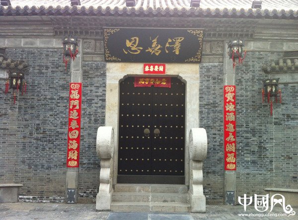 中國風(fēng)復(fù)古中式大門