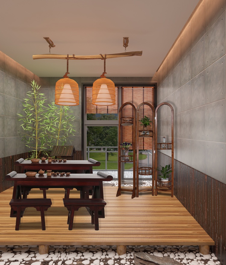 簡約花藝雅韻屏風(fēng)，百搭中式屏風(fēng)