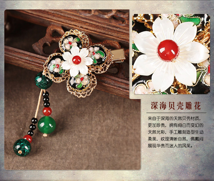 翠華春發(fā)夾，華麗典雅頭飾