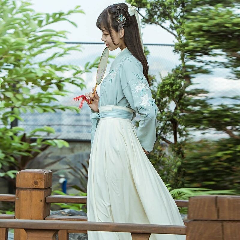 魏晉風(fēng)改良漢服古裝，漢元素夏裝襦裙圖片