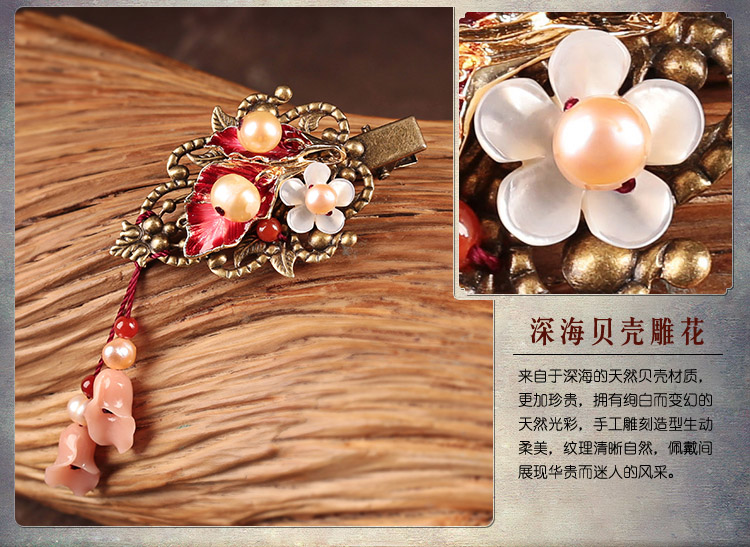 嬌艷典雅發(fā)夾，生動曼妙的發(fā)夾頭飾
