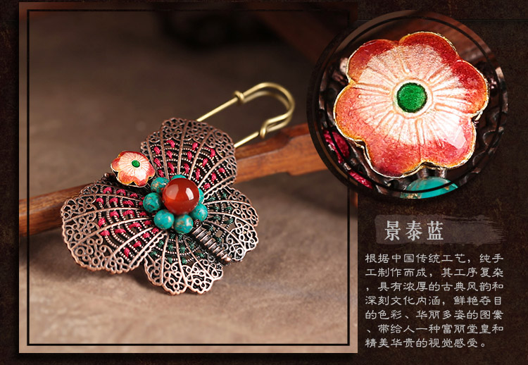 復(fù)古風(fēng)胸花古銅蝴蝶胸針飾品