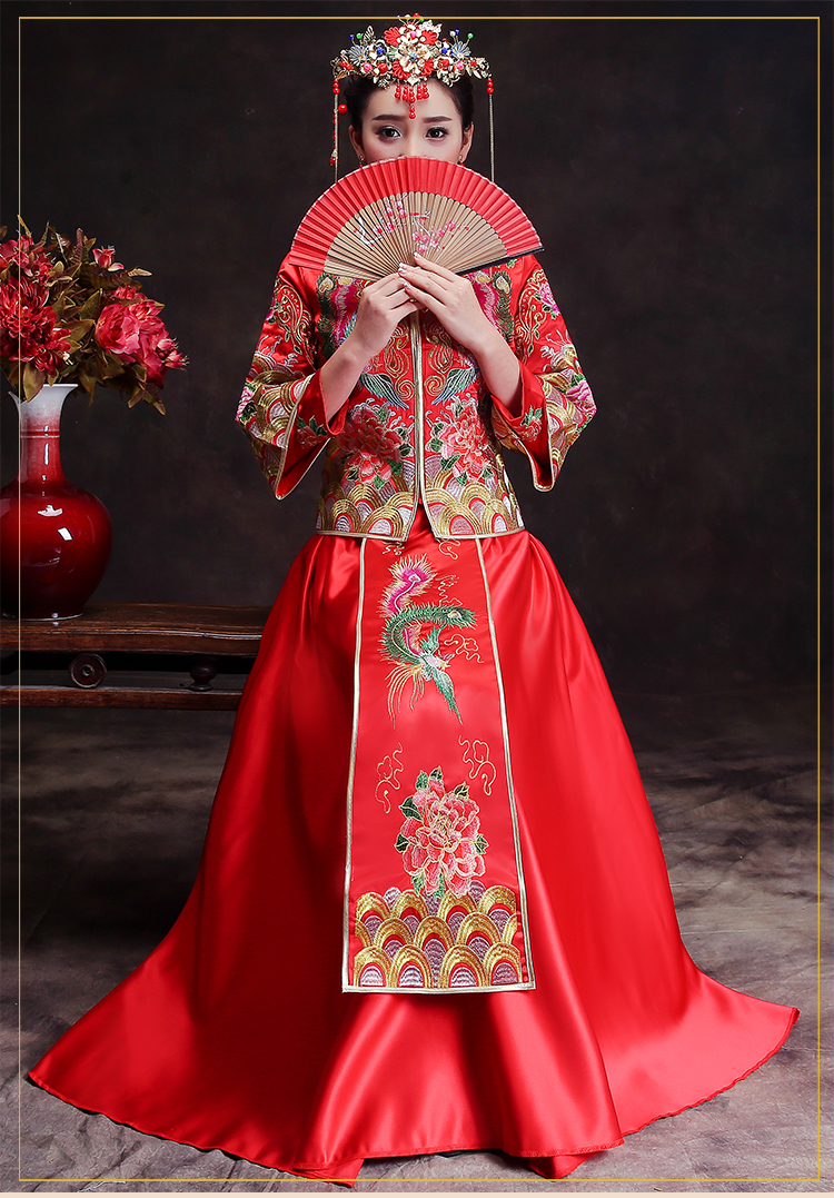 復(fù)古風(fēng)新娘禮服，時尚驚艷中式禮服