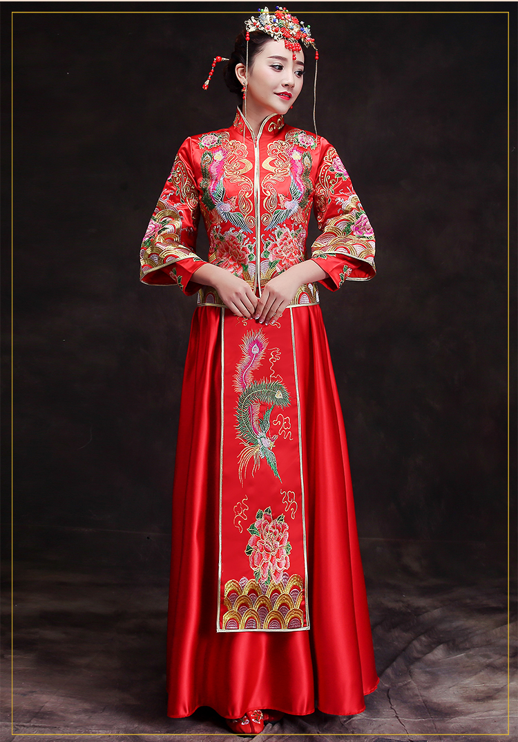 復(fù)古風(fēng)新娘禮服，時尚驚艷中式禮服