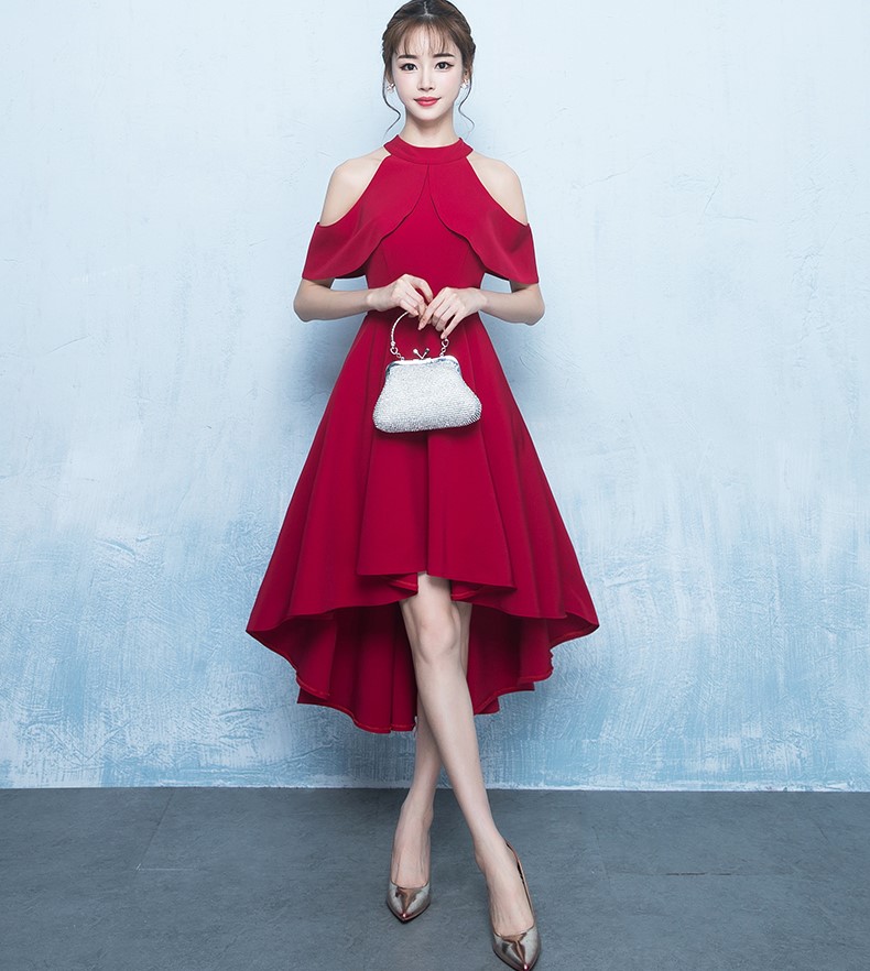 性感掛脖中式禮服，時尚典雅晚禮服