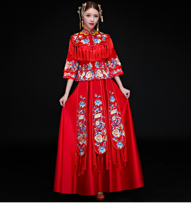 古典時尚中式禮服，中國風(fēng)新娘禮服