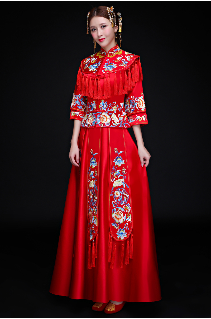 古典時尚中式禮服，中國風(fēng)新娘禮服