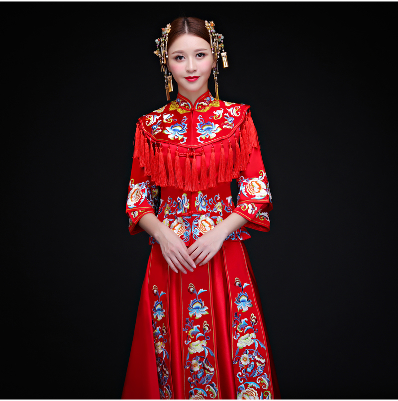 古典時尚中式禮服，中國風(fēng)新娘禮服