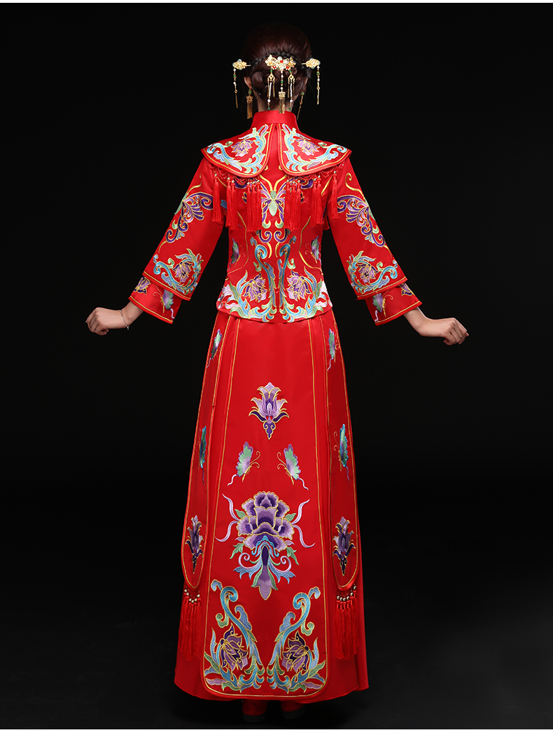 龍鳳褂新娘禮服，結(jié)婚禮服中式禮服