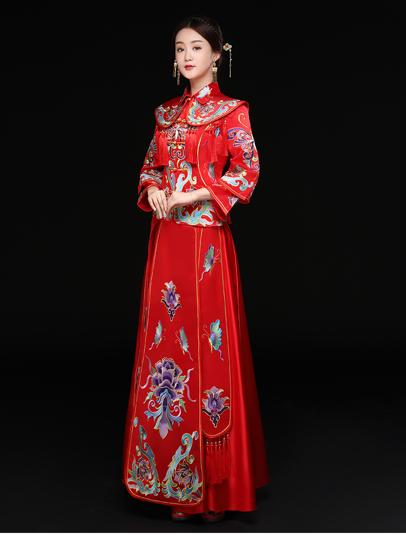 龍鳳褂新娘禮服，結(jié)婚禮服中式禮服