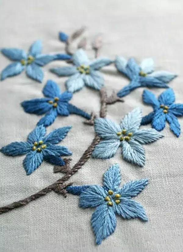 美的讓人無法呼吸，唯美刺繡圖案圖片