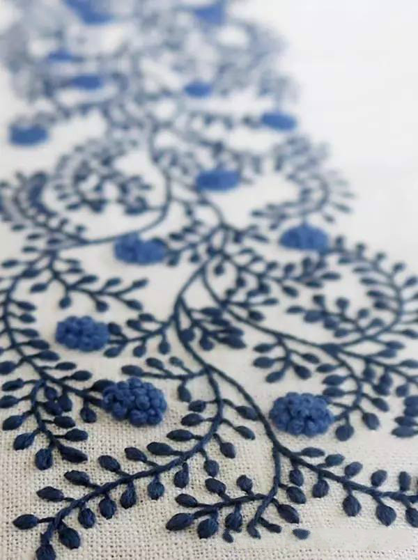 美的讓人無法呼吸，唯美刺繡圖案圖片