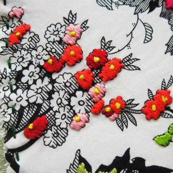 美的讓人無法呼吸，唯美刺繡圖案圖片