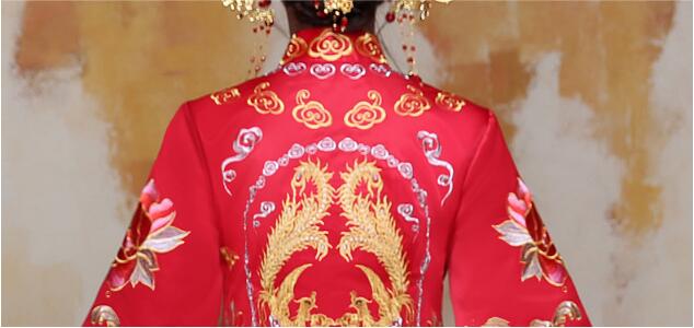 中國風(fēng)蘇繡秀禾服嫁衣中式婚禮禮服