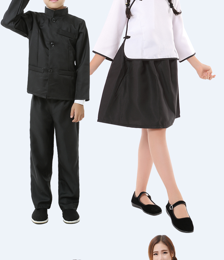 男女童民國(guó)學(xué)生裝，親子古裝