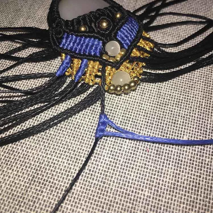 超細致的手工編織制作作品中國風臉譜刀馬旦伶