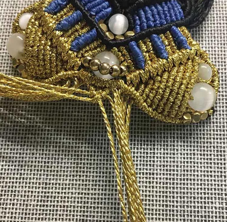 超細致的手工編織制作作品中國風臉譜刀馬旦伶