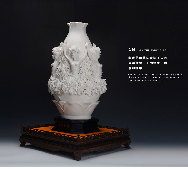 創(chuàng)意家居植物飾品擺件，白瓷瓷器工藝品