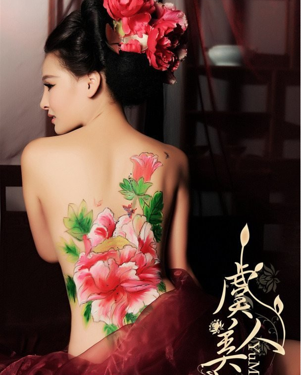 人體彩繪藝術(shù)，中國(guó)風(fēng)彩繪