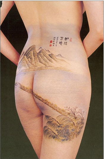 人體彩繪藝術(shù)，中國(guó)風(fēng)彩繪