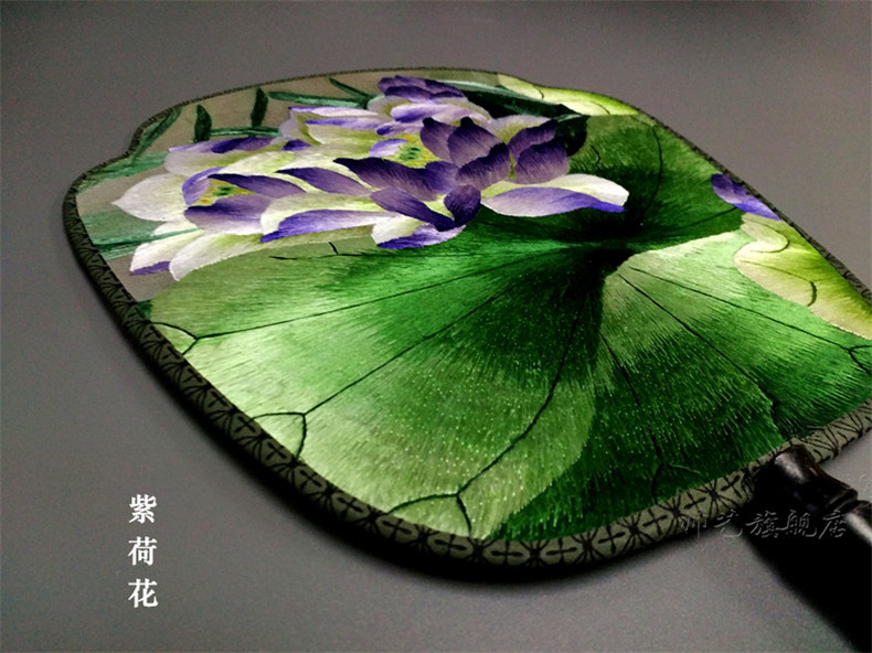 中國風(fēng)蘇繡雙面繡傳統(tǒng)團扇欣賞