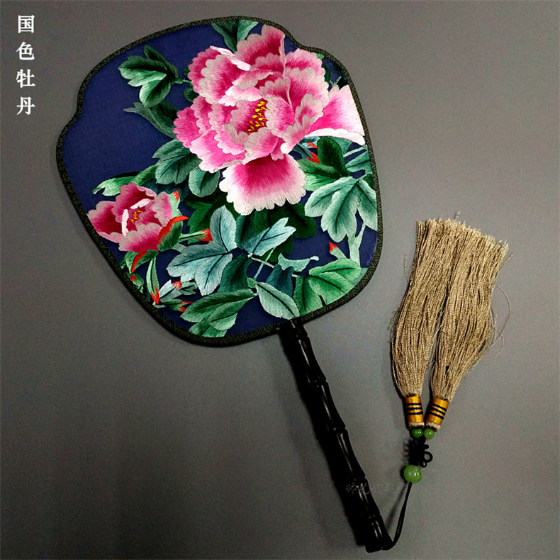 中國風(fēng)蘇繡雙面繡傳統(tǒng)團扇欣賞