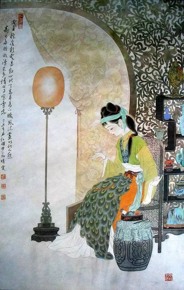 馮其庸國(guó)畫(huà)作品：手繪《紅樓夢(mèng)》人物圖美呆了