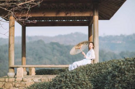 古裝女子人像攝影，白衣女子攝影照片