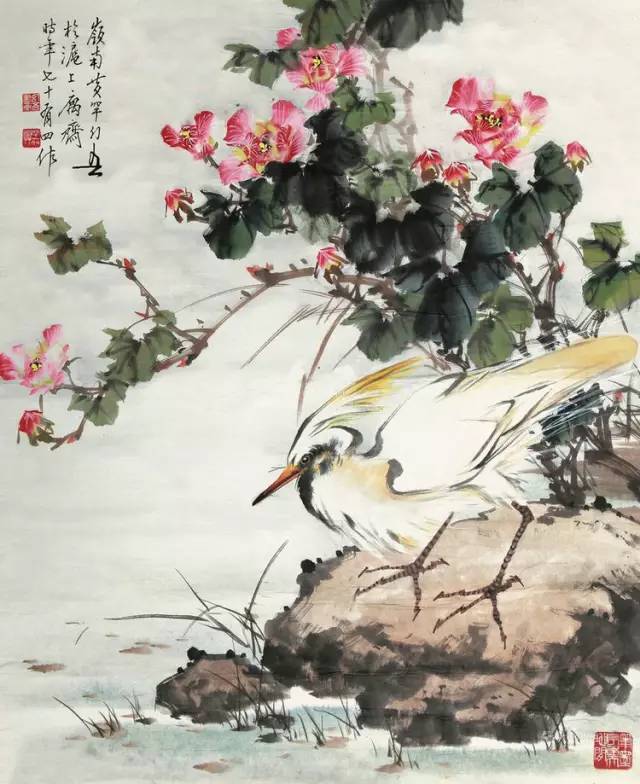 中國國畫藝術：絕美花鳥國畫圖片