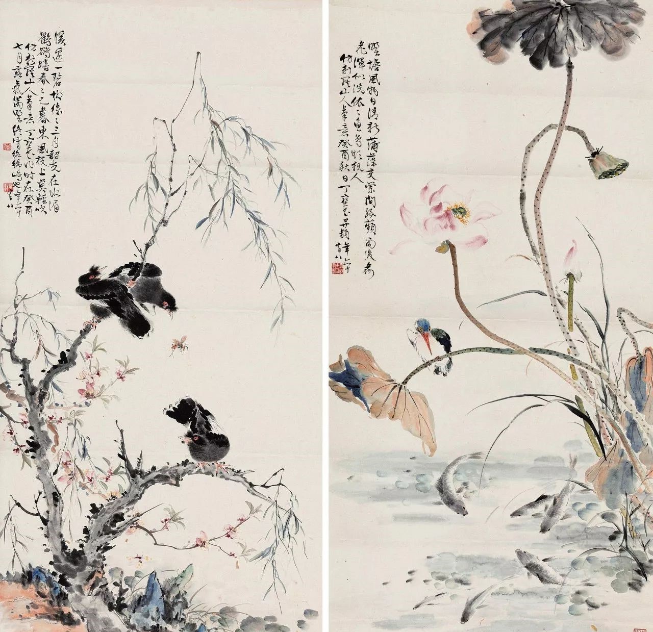 唯美精致的國(guó)畫：丁寶書花鳥作品欣賞