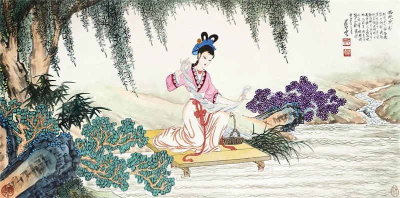 蔡云國(guó)畫(huà)人物繪畫(huà)作品