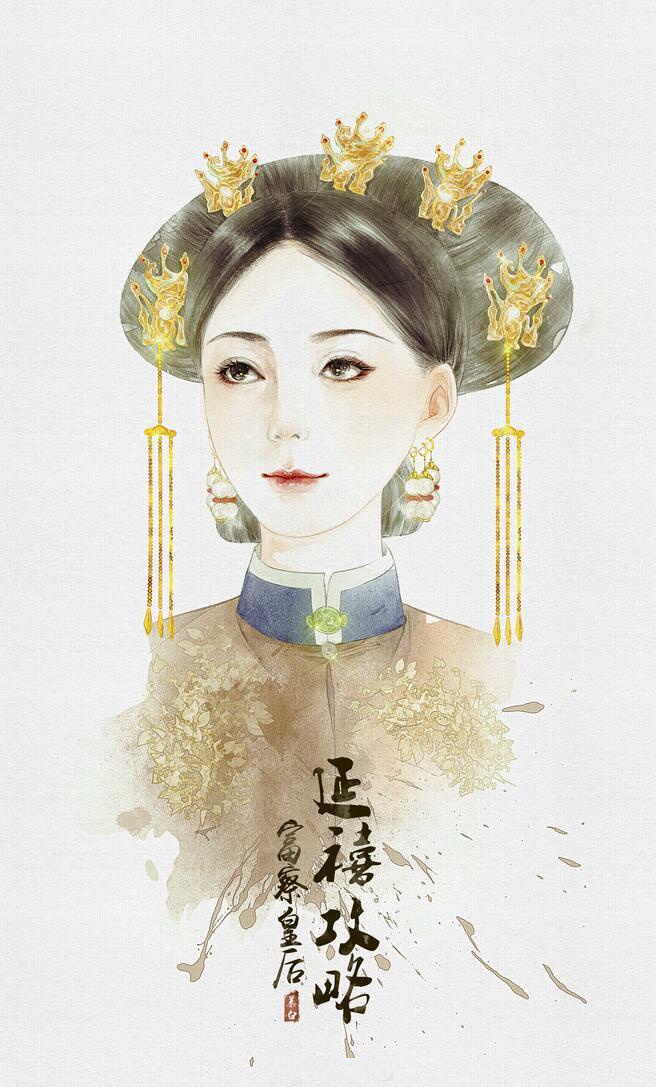 手繪版延禧攻略古風(fēng)圖集，超美高清手繪古風(fēng)圖