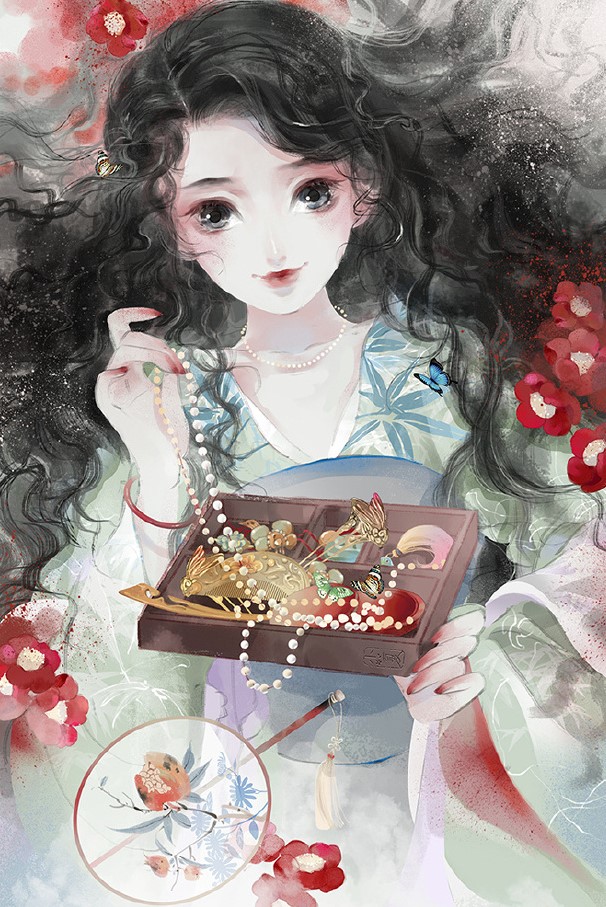 超可愛(ài)古風(fēng)女子圖集，唯美萌妹子古風(fēng)圖片