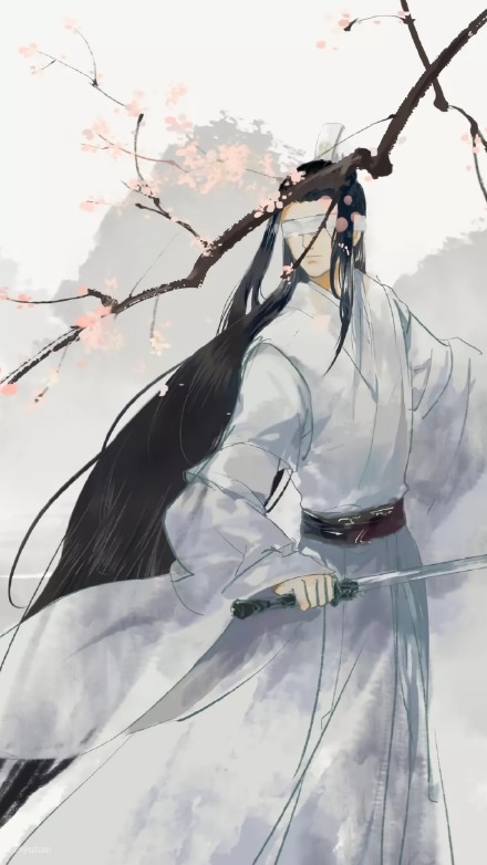 蒙眼古風(fēng)美男子手機(jī)壁紙圖集，超帥的古風(fēng)圖片