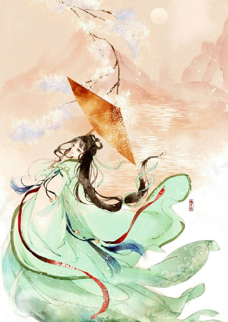 迷人的古風(fēng)圖片女子，超美古風(fēng)女子圖集(47張)