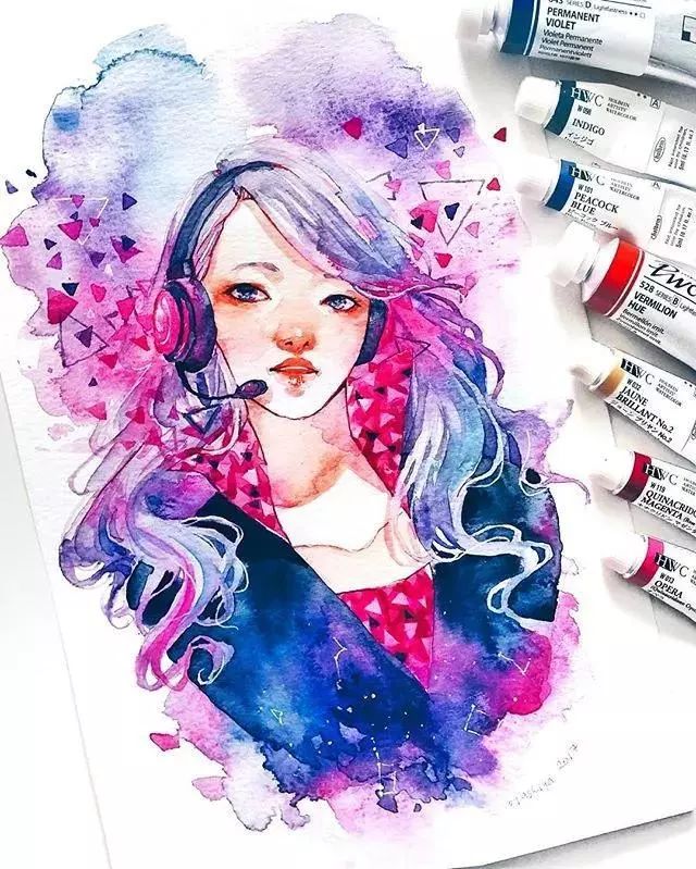37款唯美水彩插畫(huà)：不一樣的色彩視覺(jué)！