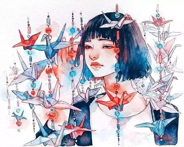 37款唯美水彩插畫：不一樣的色彩視覺！