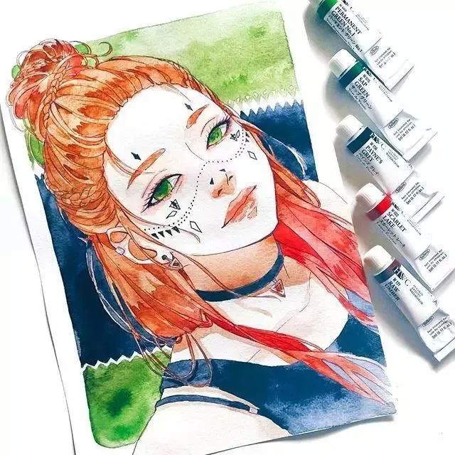 37款唯美水彩插畫：不一樣的色彩視覺！