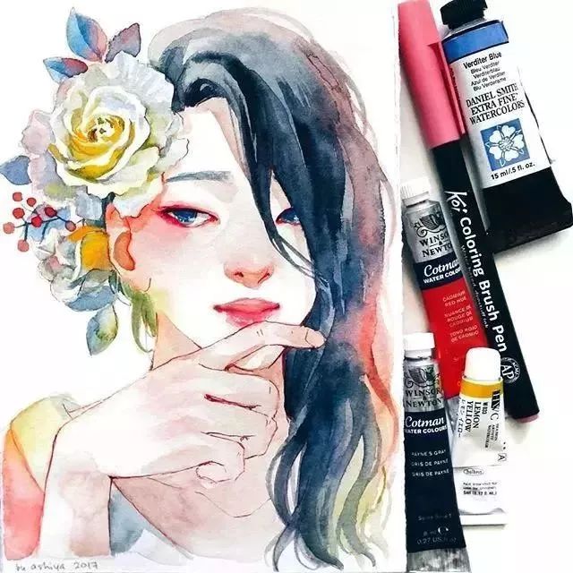 37款唯美水彩插畫：不一樣的色彩視覺！