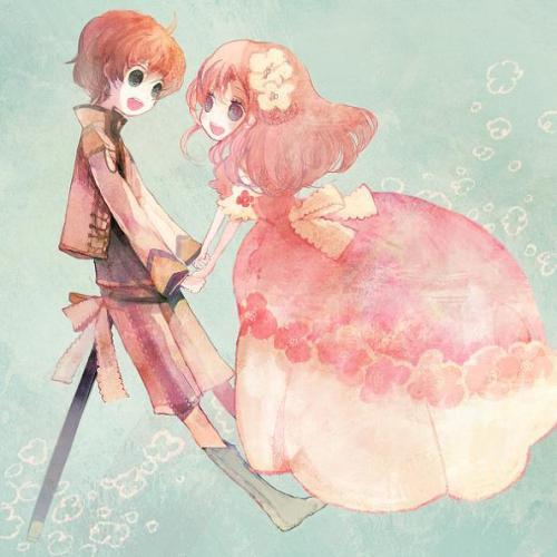 4款可愛的插畫圖片，淡雅唯美插畫