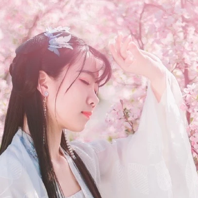 海棠花開女生頭像，唯美古風(fēng)真人頭像